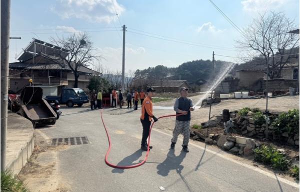 경북소방, 산불 대비 비상소화장치 점검·주민 참여 훈련 추진
