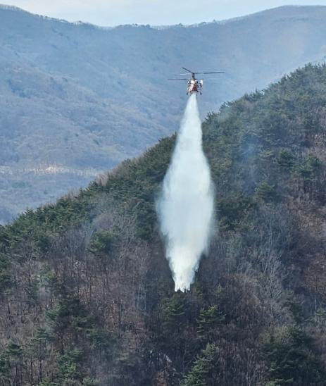 경남도, 산청군 단성면 청계리 산불 진화 완료
