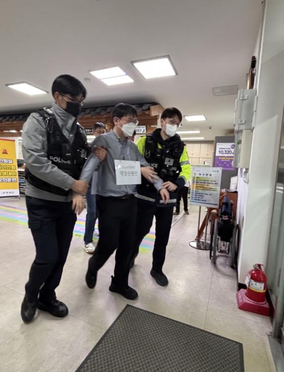 부여군-부여경찰서 특이 민원 발생 대비 합동 모의훈련 실시