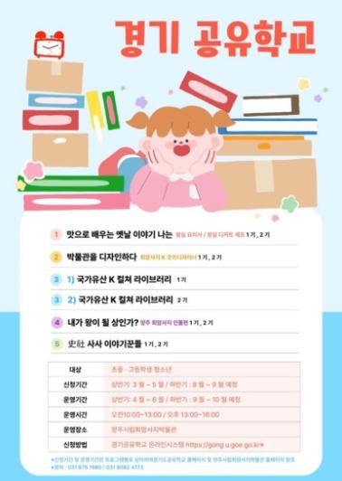 2026 양주시립회암사지박물관 경기도 공유학교 프로그램 운영 