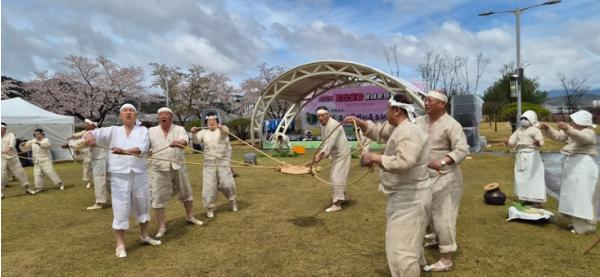 구미 발갱이들소리, 지산샛강에 울려 퍼지다