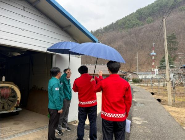 이택수 영동군 부군수, 인명피해 우려 지역 신규 지정 검토회의 및 현장점검 실시