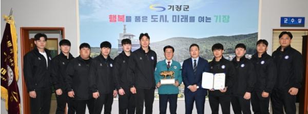 기장군, 기장갈매기 씨름단 창단 첫 해 전국 정상 등극